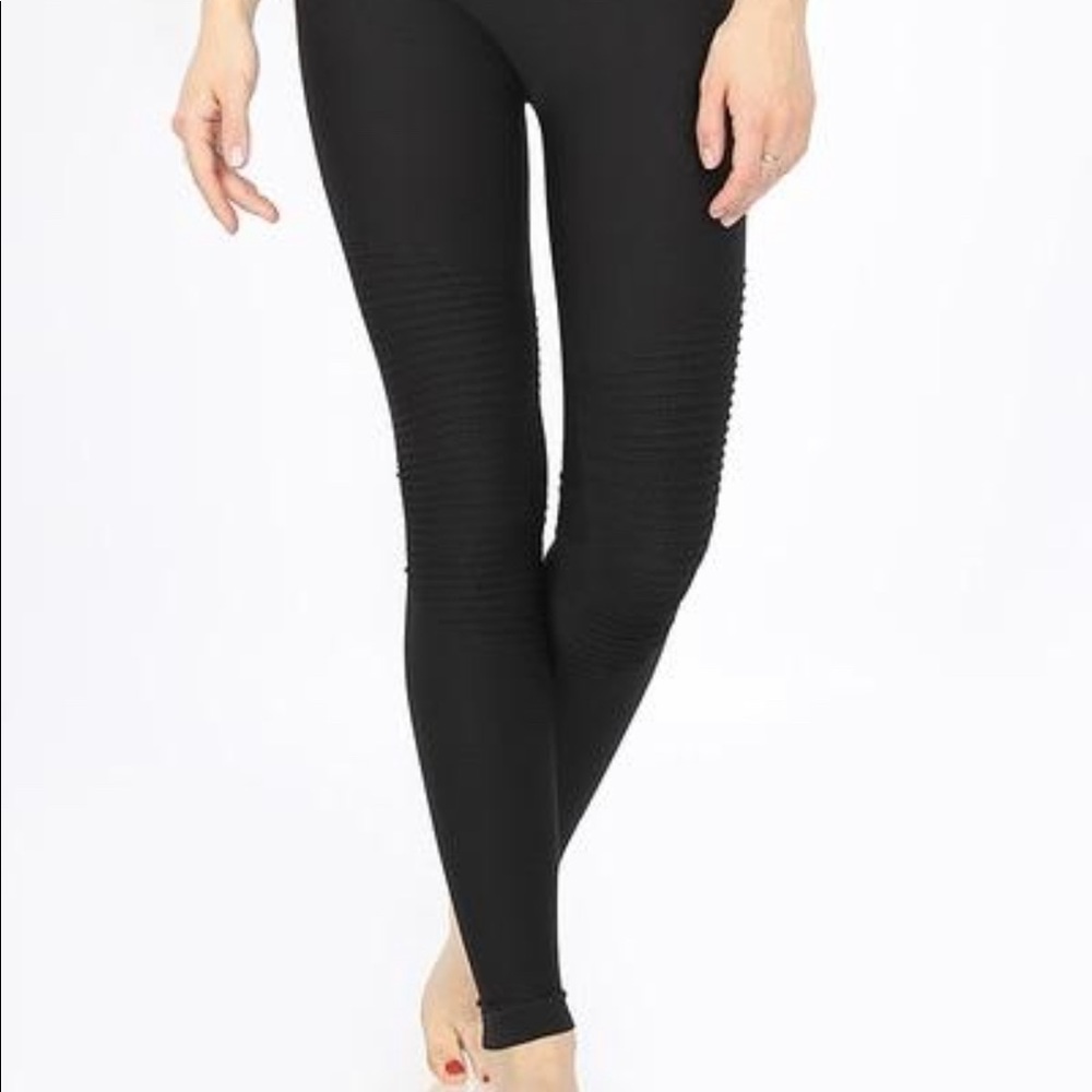 New! 🖤 Zenana Motto style black leggings - Picture 3 of 3